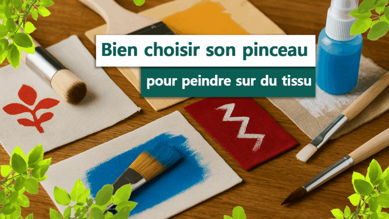 Pinceaux peindre tissu